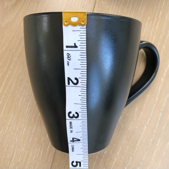 ⭐️World Market⭐️4 Black Matte Coffee Mugs Ceramic Tea Cups Home Dining Drinkware - Picture 6 of 6